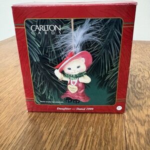 Heirloom Collection Carlton Cards Daughter 1999 Christmas Ornament